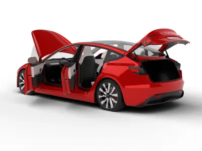 Tesla Model 3 2024 HQ 3d model 3D model