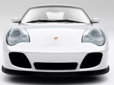 Porsche 911 Turbo 996 2002 Low-poly 3D model