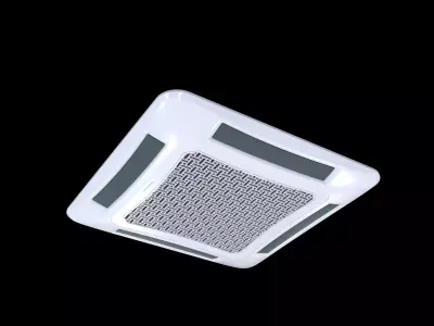 CEILING FAN-COIL  High Detailed 3D Model 3D model