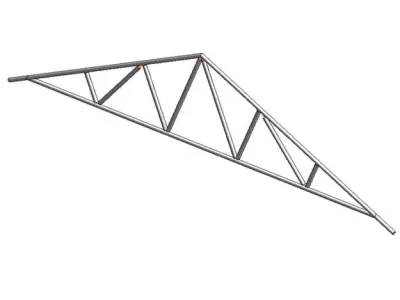14 Common and Scissors Standard Trusses 3D model