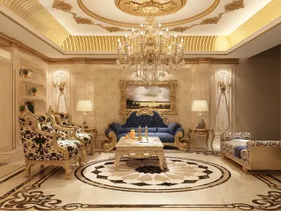 luxury home interior 3D model