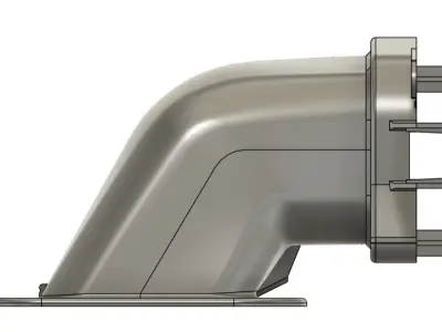 Air intake Renault Traffic Vivaro Nissan 3D print model