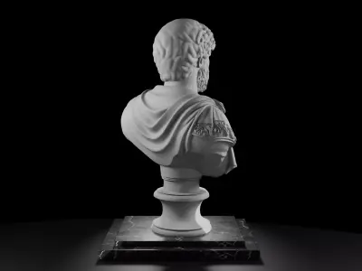 Roman Emperor Antoninus Pius Bust AD 140 3D Model Printable 3D model