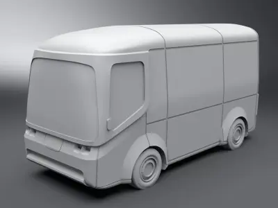 Arrival electric minivan scale model 3D print model