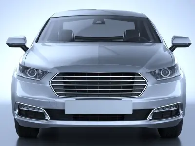 Generic American Car 01 3D model