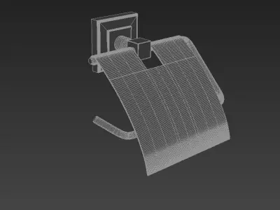 Violet Paper Holder Cover 3D model