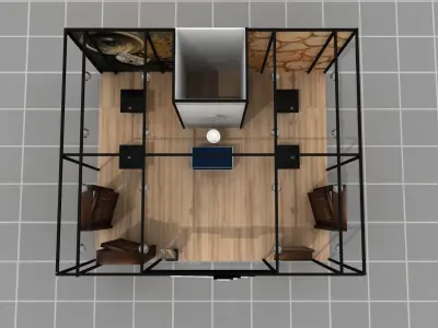Door Firm Modular Stand 07 3D model