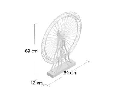  Ferris Wheel Sculpture 3D model