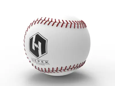 Baseball ball Low-poly 3D model purchase