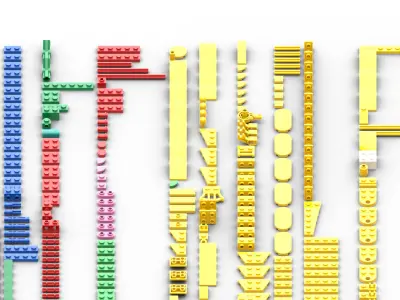 TwindBricks3D - 77072 Peely Bone 3D print model