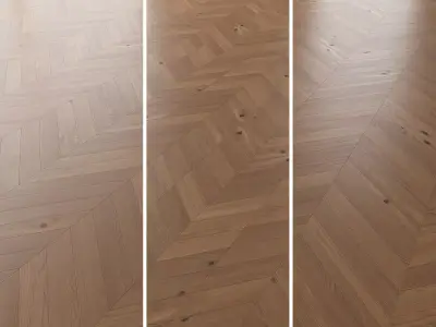  Parquet Oak Nut Brushed set 1 3D model