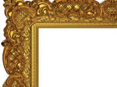 carved frame 3D model 28
