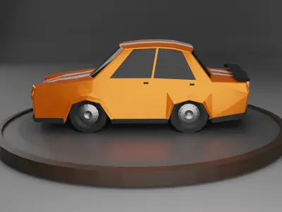 Sports Car Low Poly Low-poly 3D model buy