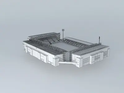 Ewood Park Stadium Free 3D model