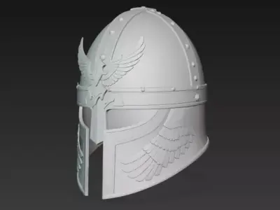 Winged Warrior Helmet 3D print model