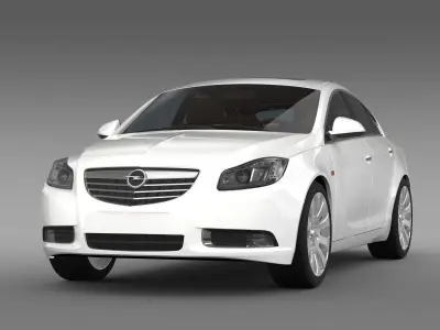 Opel Insignia Hatchback 2008-13 3D model