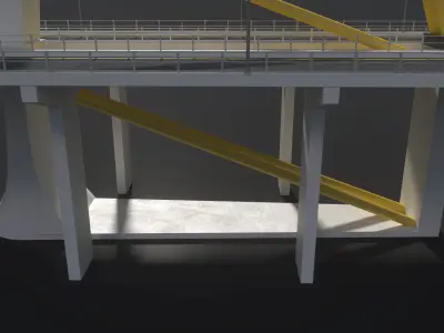Sheikh Jaber Al-Ahmad Al-Sabah Causeway 3D model