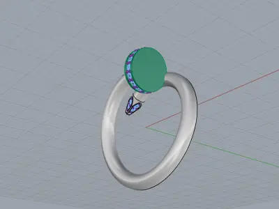 Nail Ring 90131 3D print model