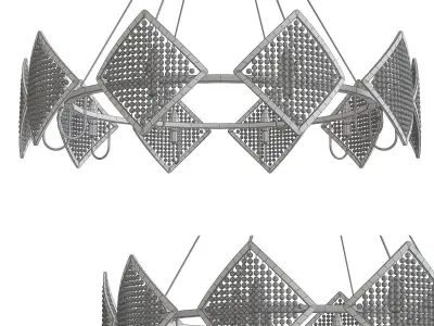 Luxury romb chandelier 3d model Low-poly 3D model