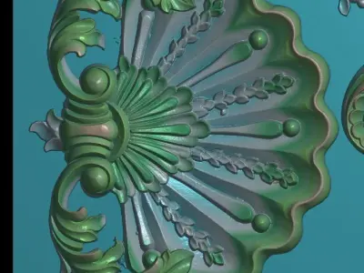 synthetic vintage flowersn3d 3D print model