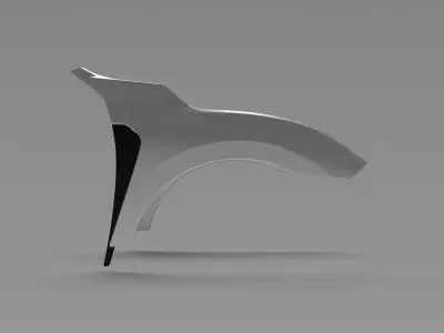 CIVIC TYPE R FK8 Front Fenders Exterior Model - 3D Laser-Scanned 3D model