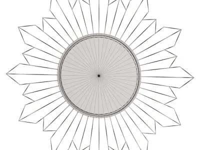 Wall mirror 78x2x78cm 806346 3D model