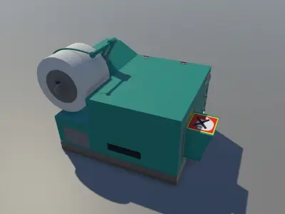 AirGenerationMachine Low-poly 3D model