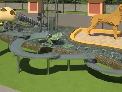 Kindergarten Design Case Free 3D model