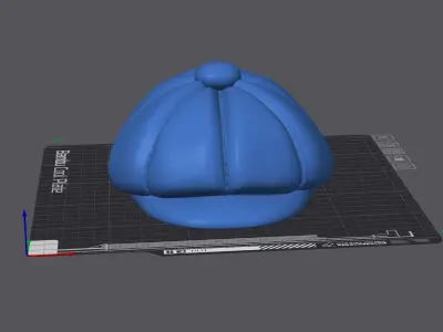 Irish Cap as headgear for the Skull stand and wall lamps 3D print model