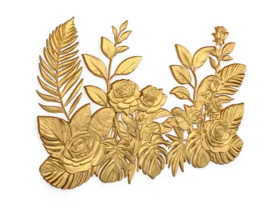 Classic carved decor ornament 417 3D model
