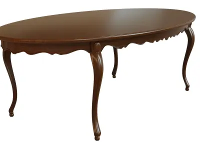 Classic wood table 2400 3D model
