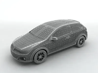  2007 Vauxhall Astra Hatchback 3D model