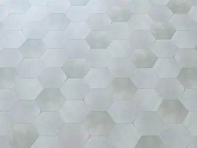 Cavallo Swiss Coffee 7 Hexagon Porcelain Tile 3D model