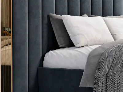 Badem Metal Bed By Evgor luxury 3D model