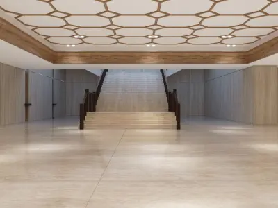 Entrance hall of building 3D model