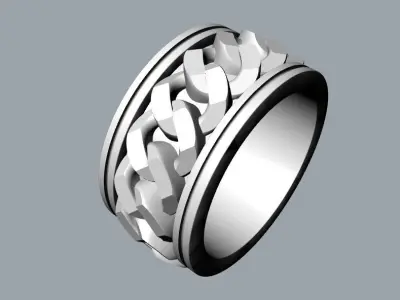 fashion rings 03 3D print model