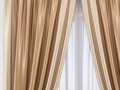 Set 75 Curtains 3D model