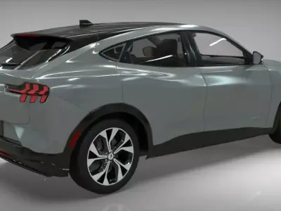 Electric SUV car 2021 3D model