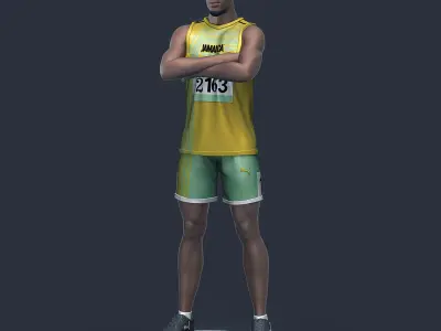  Usain Bolt 3D Printable  3D print model
