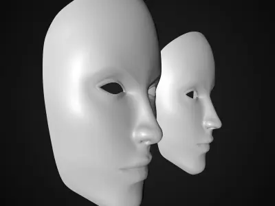 neutral mask 3D model