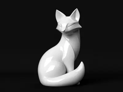 Fox Sculpture 3D print model