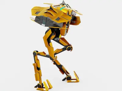 DROID FOVOS-X  Rigged for Unreal Engine - Unity - MIXAMO 3D model