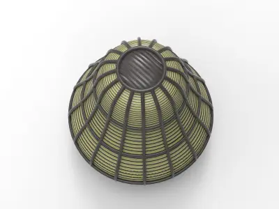 Hew Garden Lamp Low-poly 3D model