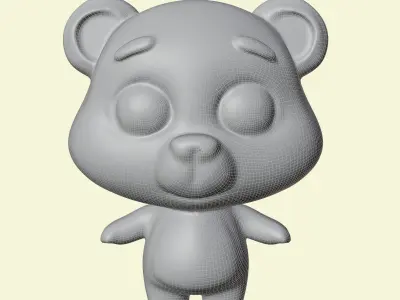3D cartoon bear 3D model