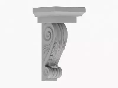 Scroll Corbel 42  3D model