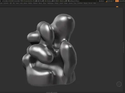 Modern Abstract Decorative sculpture 3d print model 43 3D print model