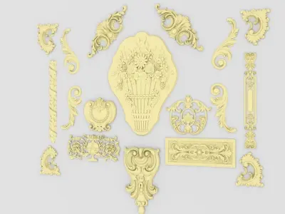 Ornamental Kitbash 3D print model