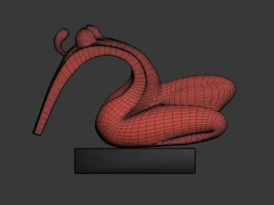 Female sculpture forms 3D model
