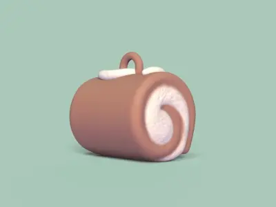 Roulade Keychain 3D print model