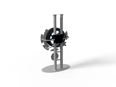 Tire stand 3D model